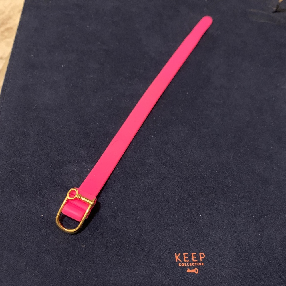 KEEP Collective pink silicone band